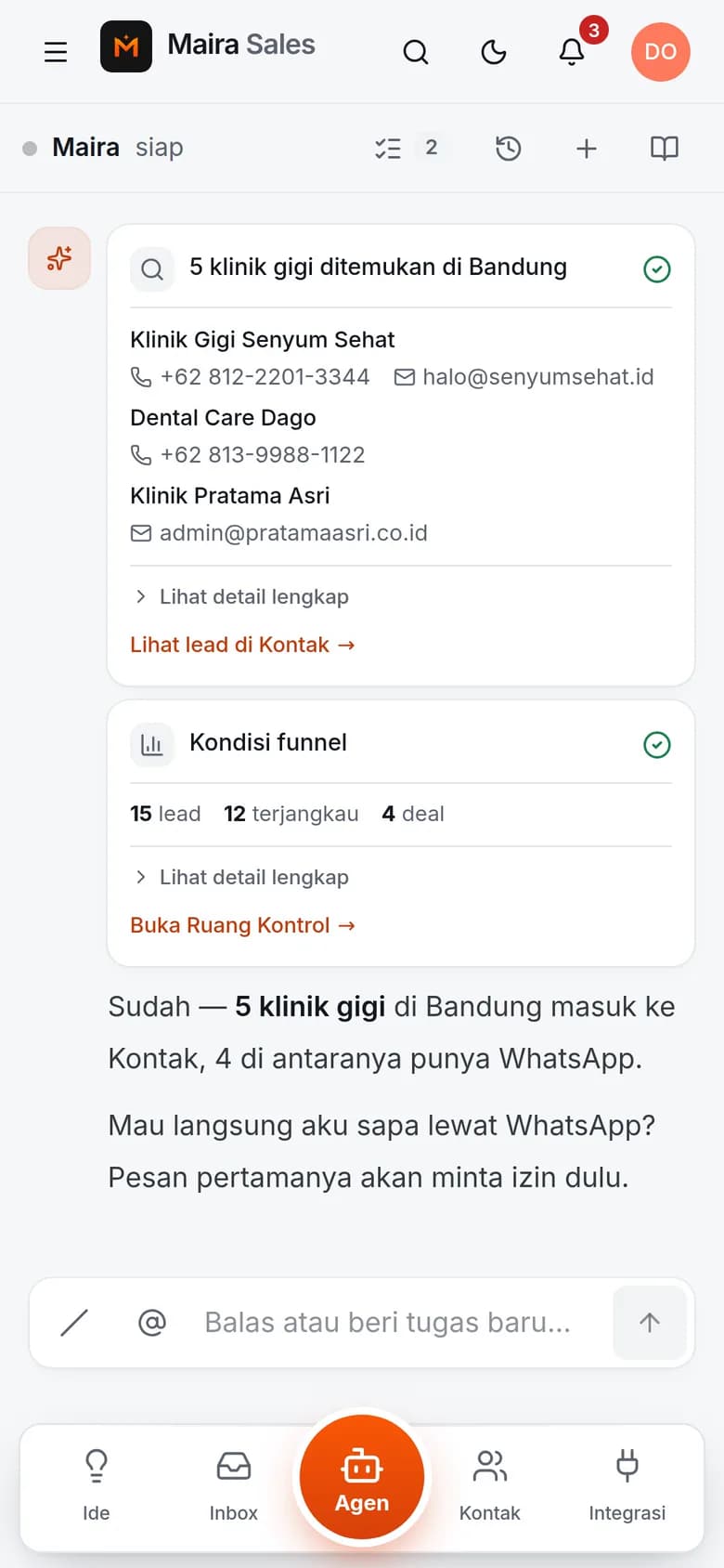 Agen Maira di HP